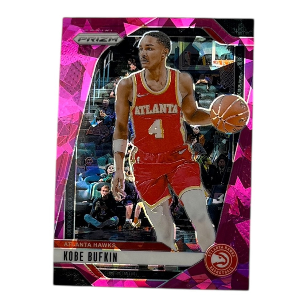 2024-25 Panini‎ Prizm Kobe Bufkin Pink Ice Prizm 166 Atlanta Hawks Base